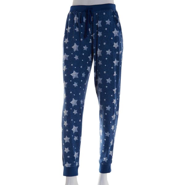 Womens Pillow Talk Stars Printed Jogger Pajama Pants - image 