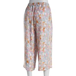 Plus Size Architect&#174; Ikat Printed Capri Pants w/Tie Waist & Lurex