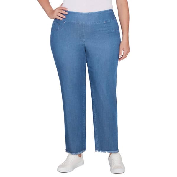 Plus Size Ruby Rd. Key Items Alternative Solid Ankle Pants