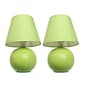Simple Designs Mini Ceramic Globe Table Lamp - Set of 2 - image 8