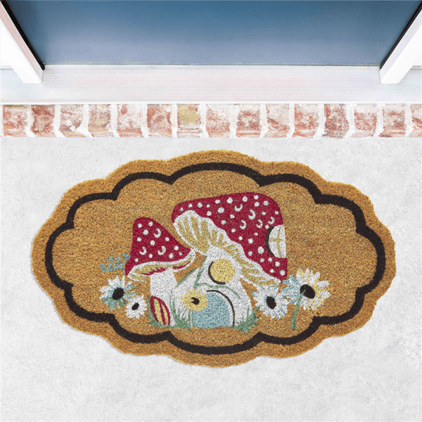 VCNY Home Scallop Edge Outdoor Coir Doormat