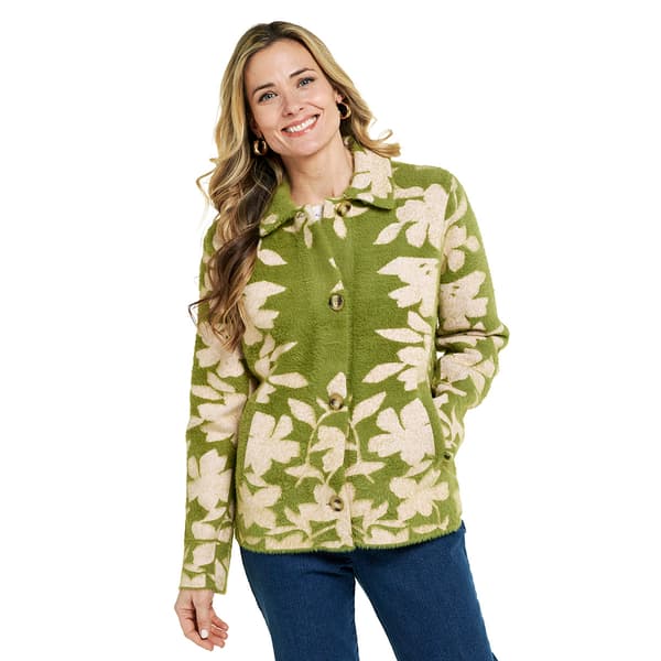 Womens Vince Camuto Single Breasted Short Stretch Knit Coat