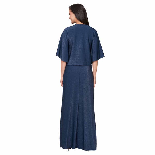 Womens SLNY Surplice Neck Empire Waist Jacket Dress