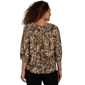 Womens Emaline La Vita Costiera 3/4 Sleeve Abstract Floral Blouse - image 2
