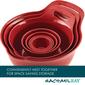 Rachael Ray 10pc. Mix &amp; Measure Mixing Bowl Set - Red - image 7