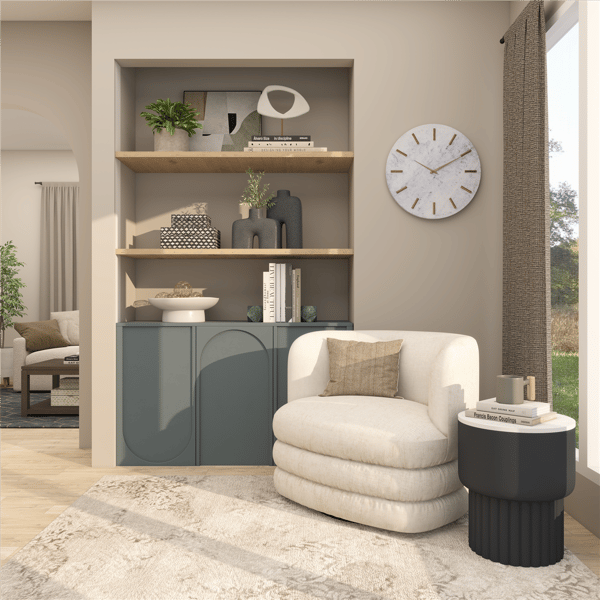 9th & Pike® Modern Black Metal Accent Table