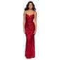 Juniors Blondie Nites Sequin Rose Sheath Dress - image 1