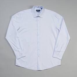Mens Nautica Slim Fit Printed Dress Shirt - Navy
