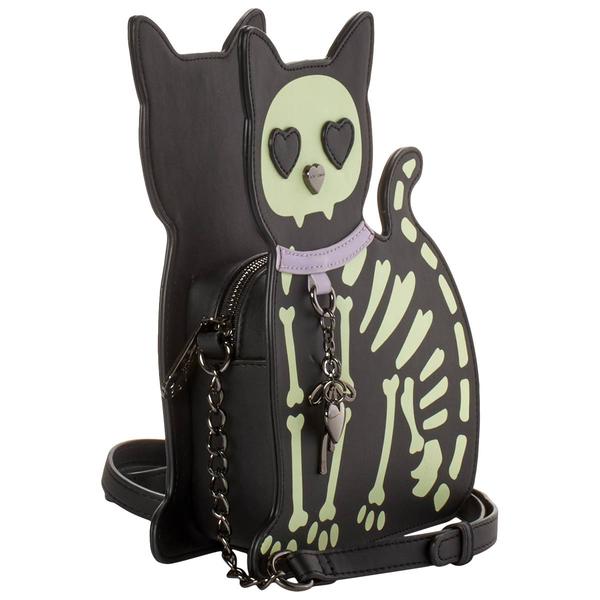 Betsey Johnson Halloween Kitty Black Crossbody