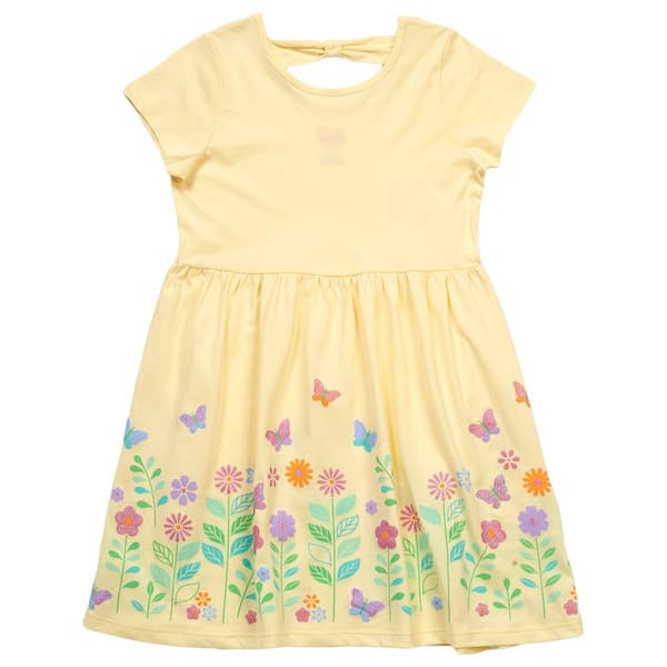 Girls (7-12) Freestyle Revolution Spring Butterfly Border Dress