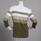 Plus Size Architect&#174; 3/4 Sleeve Boat Neck Placed Stripe Top - image 2