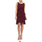 Petite SLNY Sleeveless Tiered Chiffon Shift Dress - image 7