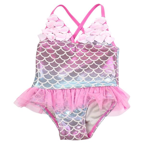 Baby Girl &#40;12-24M&#41; Floatimini&#40;R&#41; Mermaid Ombre One Piece Swimsuit - image 