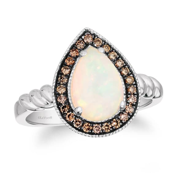 Le Vian(R) 14kt. Vanilla Gold Neapolitan Opal Statement Ring - image 