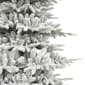 Puleo International 6.5ft. Pre-Lit Flocked Fir Christmas Tree - image 5