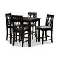 Baxton Studio Darcie 5-Piece Wood Pub Set - image 2