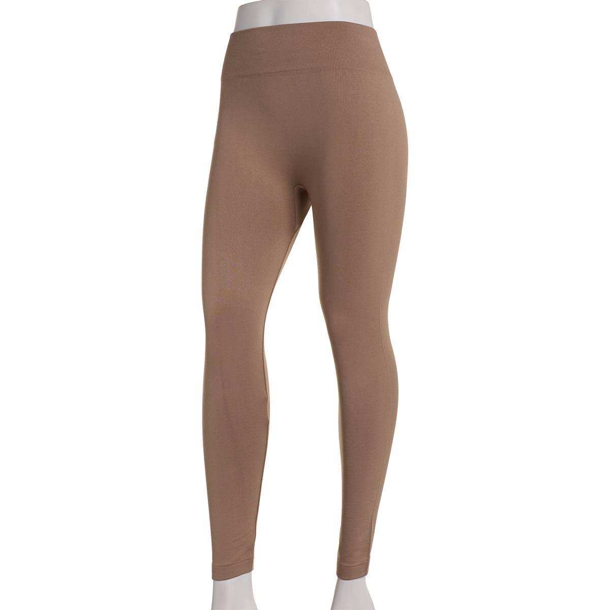 Plus Size Runway Ready Fleece Lined High Waist Solid Leggings