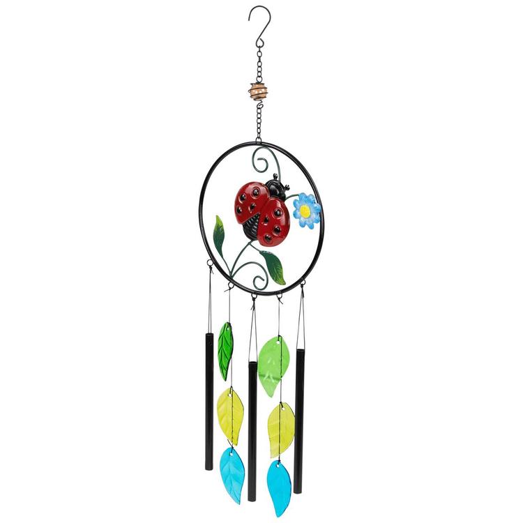 Northlight Seasonal Ladybug Dreamcatcher Garden Windchime
