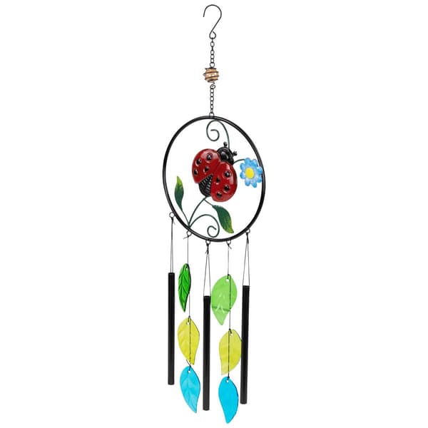 Northlight Seasonal Ladybug Dreamcatcher Garden Windchime