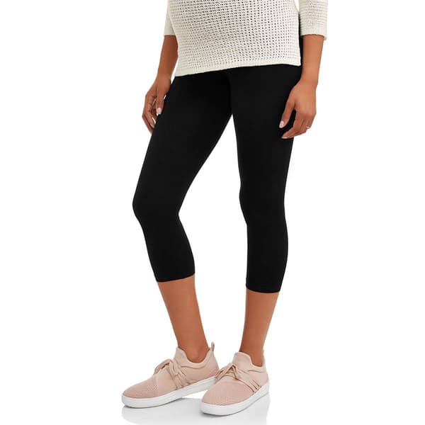 Womens Times Two Over Belly Capri Maternity Leggings - image 