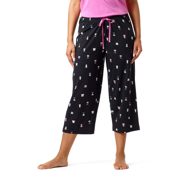 Plus Size HUE&#40;R&#41; Night Cocktails Pajama Capris - image 