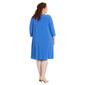 Plus Size R&M Richards Geometric Drape Jacket Dress - image 2