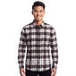Mens Jackson Hole Long Sleeve Flannel Shirt - Burgundy/Ecru - image 1
