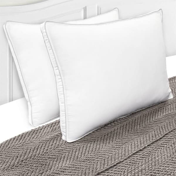 Superior Hypoallergenic Gusset Standard Pillows - Set of 2