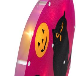 Northlight Seasonal 13.75in. Lighted Owl Halloween Silhouette