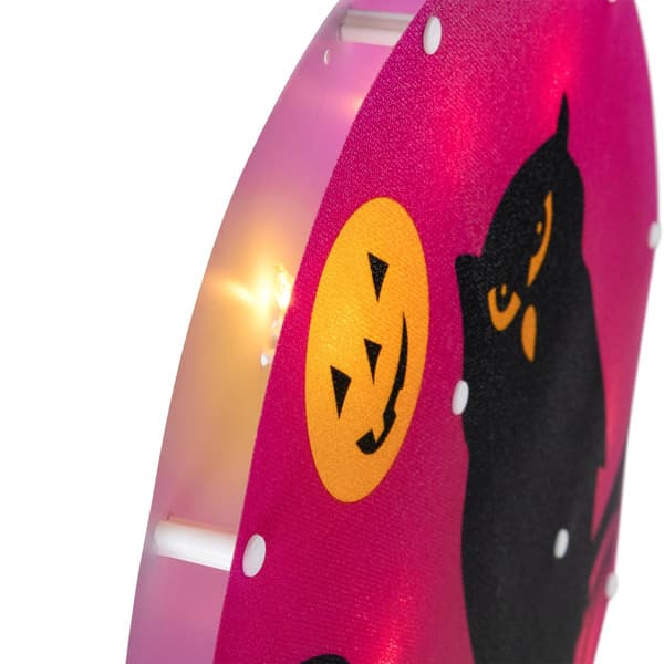 Northlight Seasonal 13.75in. Lighted Owl Halloween Silhouette