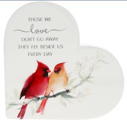 Pavilion Those We Love Ceramic Heart Plaque