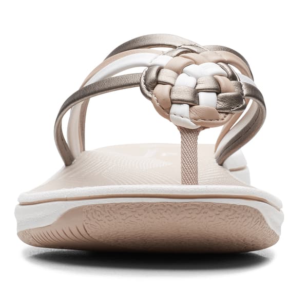 Womens Clarks® Cloudsteppers™ Breeze Coral Flip Flops