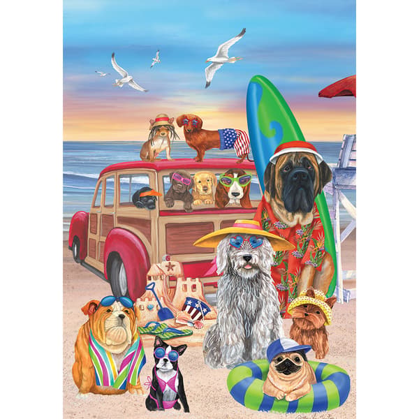 Briarwood Lane Dog Days of Summer Garden Flag - image 