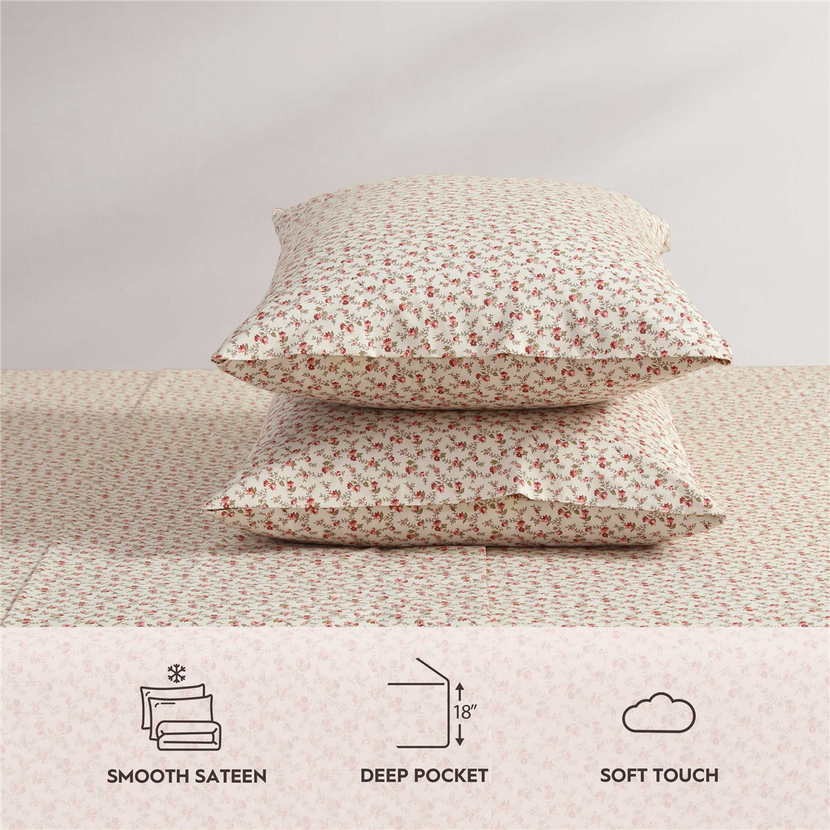 Laura Ashley® Sweet Success Percale Sheet Set