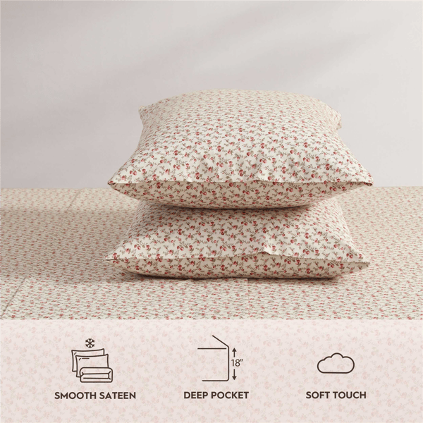 Laura Ashley® Sweet Success Percale Sheet Set