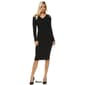Womens White Mark Taline Midi Cold Shoulder Sweater Dress - image 4