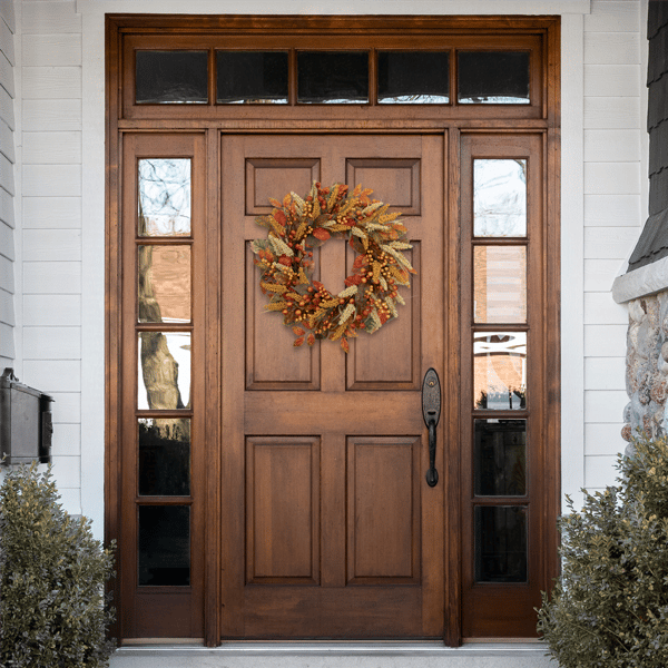 Northlight 24in. Autumn Leaves & Berries Fall Harvest Wreath