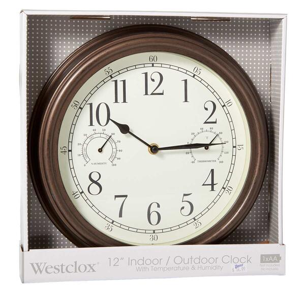Westclox 12in. Indoor & Outdoor Clock - image 
