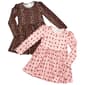 Girls (4-6x) Emma & Elsa 2pk. Leopard/Cat Long Sleeve Dresses - image 2