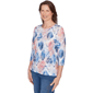 Petite Alfred Dunner Austin Aztec Diamond Blouse - image 3
