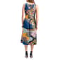 Womens 24/7 Comfort Apparel Paisley Sleeveless A-Line Midi Dress - image 2