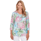 Womens Alfred Dunner Classics Stained Glass Floral Blouse - image 1