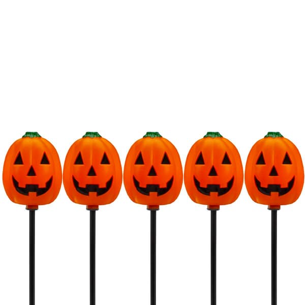 Northlight Seasonal Jack-O-Lantern Halloween Pathway Markers - image 