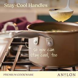 Anolon® Ascend Hard Anodized Nonstick Saucepan with Lid - 3-Quart