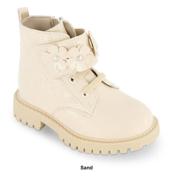 Little Girls Jessica Simpson Daria Flower Combat Boots