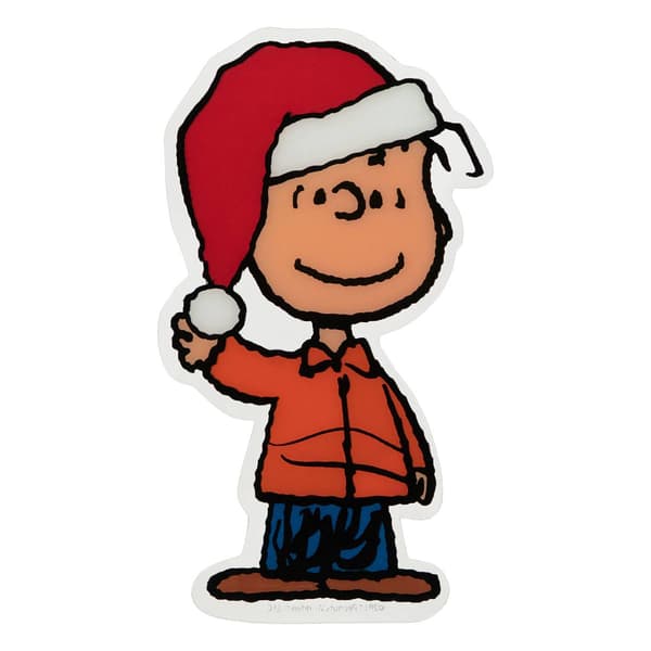 Northlight Seasonal Peanuts Linus Christmas Window Cling