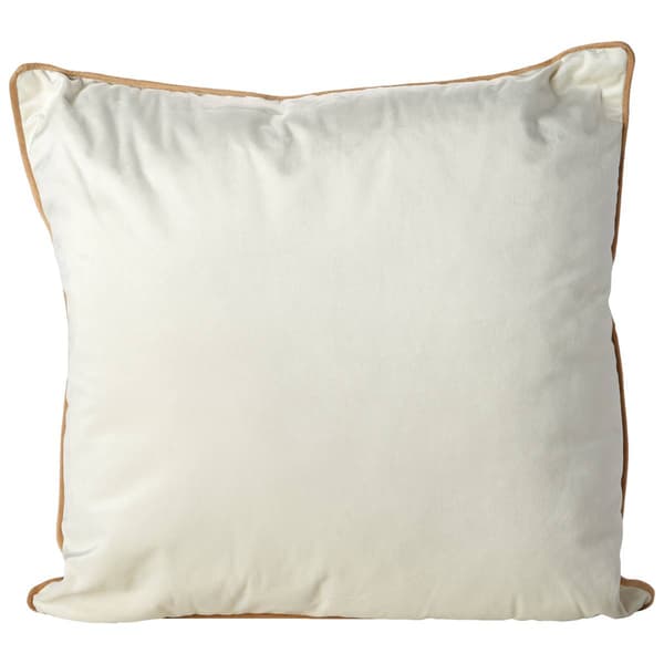Velvet w/ Contrasting Piping Decorative Pillow - 20x20 - image 