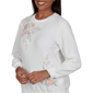 Petite Alfred Dunner Classics Floral Embroidered Sweatshirt - image 6