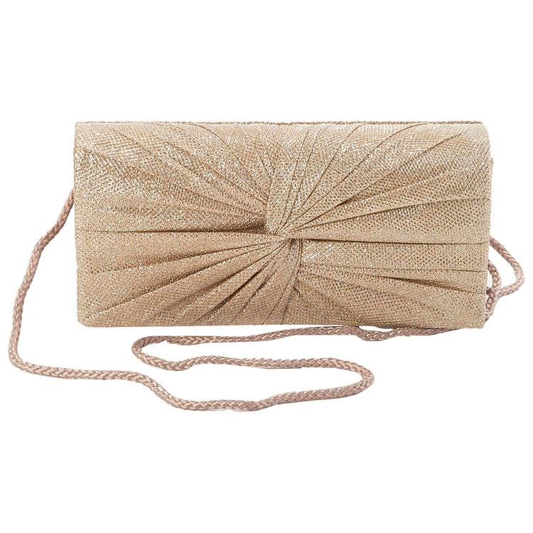 D'Margeaux Glitter Knot Clutch