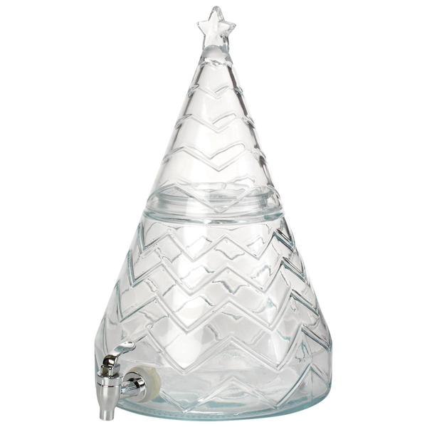 Home Essentials 1 Gallon Christmas Tree Beverage Dispenser - image 